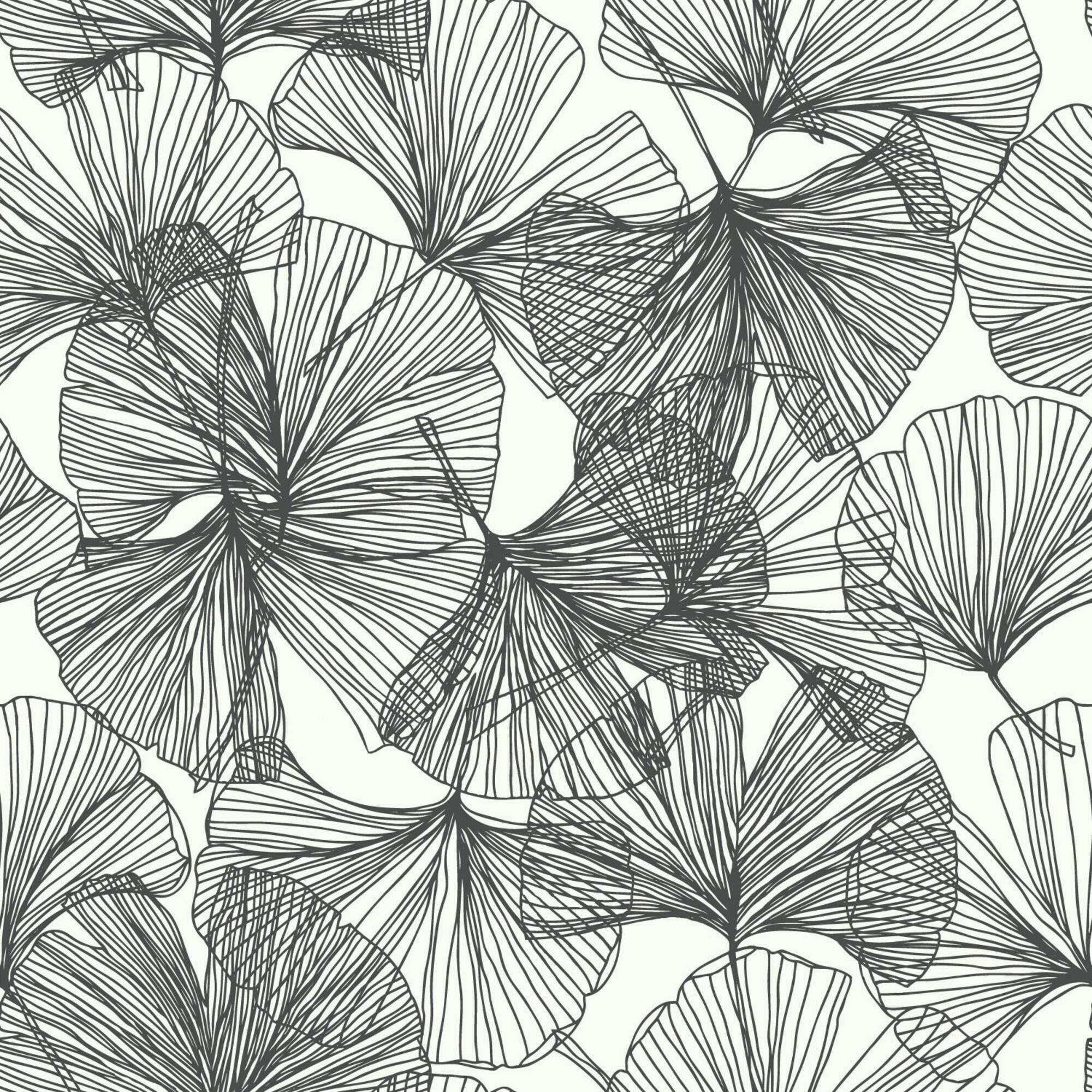 RoomMates Gingko Leaves Peel & Stick Wallpaper
